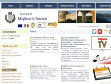 Tablet Screenshot of comune.magliano-in-toscana.gr.it